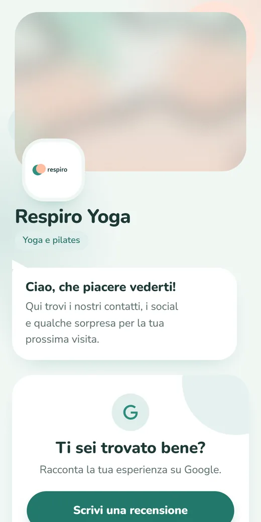 Pagina in stile Fresh & Soft, esempio